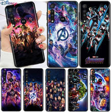 Marvel The Avengers For Motorola G9 G8 G Edge One E7 E6 Power Lite Marco Hyper Fusion Plus Play Black Phone Case 2024 - buy cheap
