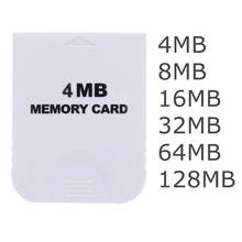 4 МБ 8 Мб 16 Мб 32 Мб 64 Мб 128 МБ практичная белая карта памяти для Nintendo Wii Gamecube GC игровые карты памяти 2024 - купить недорого