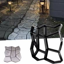 Caminhada fabricante de concreto reutilizável caminho fabricante moldes piso pedra paver gramado pátio quintal jardim diy passarela pavimento pavimentação moldes 2024 - compre barato