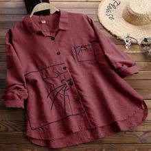 Autumn and winter loaded large size shirt women's 5XL-9XL lattice long sleeve loose embroidery casual shirt bust 145CM 2024 - buy cheap