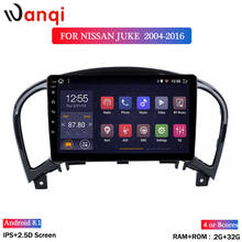 Wan qi 2 г ram 32 г rom Android 8,1 мультимедийный dvd-плеер для NISSAN JUKE 2004-2016 Автомобильный gps навигатор Поддержка swc 2024 - купить недорого
