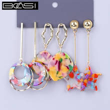 BOSI acrylic set earrings fashion jewelry drop earrings Women minimalist long earrings bohemian simple earring wholesale boho cc 2024 - buy cheap