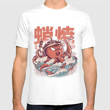 Takoyaki Attack T Shirt Takoyaki Kaiju Octopus Japan Japanese Great Wave Kanagawa Food 2024 - buy cheap