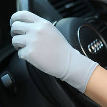 Ladies Ice Silk Sunscreen Gloves Thin Spring Autumn Non-Slip Breathable Summer Driving Gloves Female SZ036 2024 - buy cheap