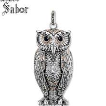 Pendant Owl Queen Of The Night For Women Romantic silver color Gift Jewelry Pendants Fit Necklace thomas 2024 - buy cheap
