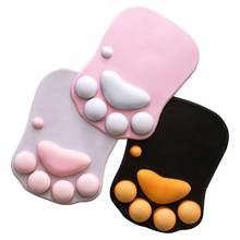 New Cute Cat Paw Mouse Pad Nonslip Silicone Mice Mat PC Computer Wrist Rest Support 2024 - buy cheap