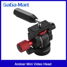 Mini tripé para vídeo, cabeça profissional para telefone, suporte para parafuso de 1/4 ", ideal para fotografia e uso em telefones 2024 - compre barato