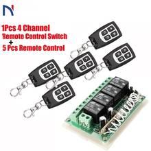 Wireless Remote Control RF Switch 433mhz DC 12V 4CH 4 Channel Wireless Remote Control Switch Relay Receiver Module Transmitter 2024 - buy cheap