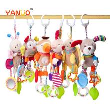 YANUO Cartoon Baby Toys 0-12 Months Bed Stroller Baby Mobile Hanging Rattles Newborn Plush Infant Toys for Baby Boys Girls Gifts 2024 - buy cheap