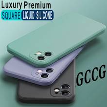 Soft Liquid Silicone Case For iPhone 12 Mini 12 11 Pro Max XS Max XR X 8 7 6 6s Plus Phone Case Capa Cover Original Coque Fundas 2024 - buy cheap