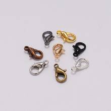 50pcs/lot 10*5mm Jewelry Findings Gold  Lobster Clasp Hooks For DIY Handmade Necklace Bracelet Chain Wholesale Accessory 2024 - buy cheap