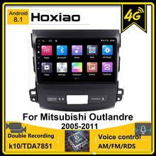 Sistema multimídia automotivo, reprodutor com android 8.1, rádio, navegação gps, hd, compatível com mitsubishi outlander 2005, 2006, 2007, 2009, 2010 2024 - compre barato