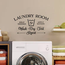 Laundry Room Sign wall decals vinyl Laundry room Wall Decor Wall sticker for Laundry Room Home Room Decor removeable Mural G523 2024 - buy cheap