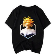 Camiseta con estampado de Medusa para hombre, camisa de moda de Tumblr Stoney, Hiphop, Lil Peep, Drake, Kanye, dibujos animados, Rap, Harajuku 2024 - compra barato