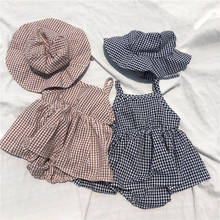 Summer New cute Baby girls romper Cute Vest Cotton Infant Jumpsuits Sleeveless lattice Bodysuit dress 2024 - buy cheap