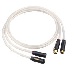 HiFi Audio XLR Cable 4N OFC Silver Plated Sound Balance Cables with 3 Pin XLR Connector 2024 - buy cheap