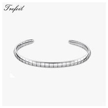 Brazalete de piel de serpiente para mujer y niña, pulsera de plata de ley 925 dorada, de estilo europeo joyería fina, regalo Vintage 2021 2024 - compra barato