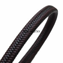 2m/lot Approx: 12*6mm Flat Leather Cord & Rope Diy Jewelry Findings Accessories Fashion Jewelry Making Materials for Bracelet 2024 - buy cheap