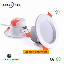 3W/5W/7W LED Ceiling Lamp Downlights For Hallways Bathroom Stairs Corridor Balcony AC220V With Intelligent Radar Sensor Lighting 2024 - buy cheap