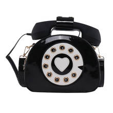 Funny Telephone Shaped Women Handbags Designer Shoulder Bags Cute Lady Crossbody Bag Creative Chic Female Small Purses 2020 Sac 2024 - buy cheap