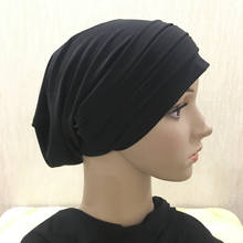 Women Breathe Hat New Women's Hijabs Turban Elastic Cloth Head Cap Hat Ladies Hair Accessories Muslim Scarf Cap 2024 - buy cheap