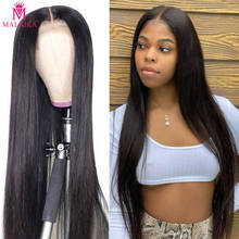 Malaika Lace Front Human Hair Wigs Lace Front Wig 4x4 Straight Front Wig Lace Wig Brazilian Hair Closure Wig with Baby Hair 2024 - buy cheap