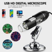 Microscópio digital portátil 1600x, microscópio sem fio com interface eletrônica para android e ios 2024 - compre barato