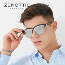ZENOTTIC  Rimless Square Sunglasses Men UV400 Gradient Mirror  Shades Vintage TR90 Polarized UV400 Lens Sun Glasses Eyewear 2024 - buy cheap
