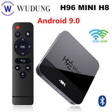 H96 mini h8 android 9.0 caixa de tv inteligente rk3228a 4k hd definir caixa superior 2.4g & 5g duplo wifi bt4.0 caixas nenhum aplicativo incluir 2024 - compre barato