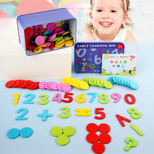 Детские игрушки Монтессори, Обучающие деревянные игрушки для детей, головоломка для раннего обучения, Детские Счетные палочки, Обучающие аппараты 2024 - купить недорого