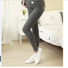 Pantalones de vientre para mujeres embarazadas, mallas de algodón, nueva versión coreana, Otoño e Invierno 2024 - compra barato