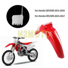 Para honda crf450r 13-16, crf250r, 14-17, motocross, enduro, cobertura de plástico 2024 - compre barato