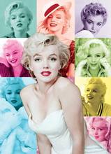 JMINE-pintura diamante 5D del arco iris de Marilyn Monroe, kits de punto de cruz, retrato 3D de alta calidad, pintura por diamantes 2024 - compra barato