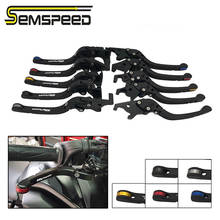 Nova alavanca de mão de freio e embreagem dobrável semspeed cnc, para suzuki tl1000s tl 1000 s 1000 s sv650 sv 650 sfv sfv650 gladius 2024 - compre barato