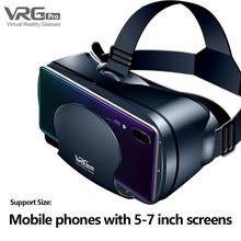 VRG Pro 3D VR Glasses Virtual Reality Full Screen Visual Wide-Angle Distance Adjustment VR Glasses For 5 To 7 Inch Smartphone 2024 - buy cheap