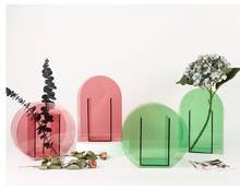 Florero acrílico para decoración del hogar, maceta transparente, creativa, para sala de estar 2024 - compra barato