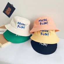 Gorro de cubo con estampado para niños y niñas, sombrero de Panamá, protección solar, accesorios de fotografía 2024 - compra barato