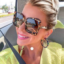 Квадратные элегантные солнцезащитные очки для рыбалки, женские роскошные брендовые Дизайнерские Большие итальянские солнцезащитные очки, женские винтажные очки 2024 - купить недорого