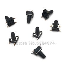 100pcs/lot 6*6*10MM 4pin touch switch SMD micro/key switch button 4P 6x6x10 brand new 2024 - buy cheap