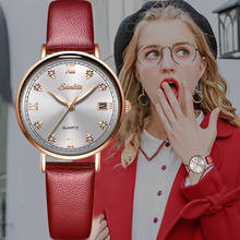 SUNKTA Fashion Women Watch Top Brand Luxury Black Gold Ladies Wristwatch Leather Waterproof Watch Wacth Classic Female Clock 2024 - buy cheap