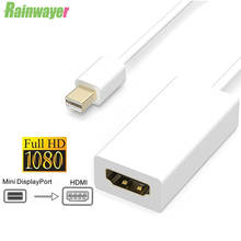 Adaptador convertidor de Cable Mini DP a HDMI, 1080p HD, macho a hembra, adaptador DisplayPort DP para Apple Macbook Pro 2024 - compra barato