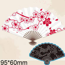 Cutting Dies Flower Fan DIY Scrap Booking Photo Album Embossing Paper Cards 95*60mm 2024 - buy cheap