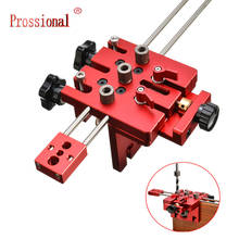 3 in 1 Woodworking Hole Drill Punch Positioner Guide Locator Jig Joinery System Kit Aluminium Alloy DIY tools 2024 - buy cheap