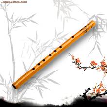 1Pc Chinese Traditional 6 Holes Bamboo Flute Vertical Flute Clarinet Student Musical Instrument Wooden Color 2024 - buy cheap