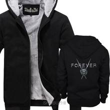 casual Newest Men'S Funny DRUMS FOREVER men thick hoodies Drummers Cool winter thick jacket coat black print men hoody sbz6018 2024 - buy cheap