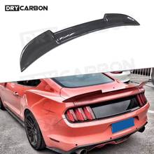 Fibra de carbono tronco traseiro lábio asas spoiler apto para ford mustang gt v8 v6 gt350 r coupe 2 porta 2015-2020 estilo do carro automático frp 2024 - compre barato