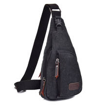 Hot!!!Men Military Messenger Bag Casual  Travel Rucksack Chest Bag Canvas Small Crossbody Shoulder Back Pack 2024 - buy cheap