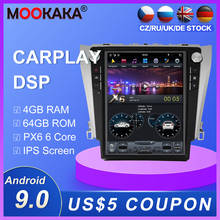 Radio con GPS para coche, reproductor Multimedia con Android, dvd, vídeo, pantalla vertical de 2012 ", estéreo, para TOYOTA Camry 2016-12,1 2024 - compra barato