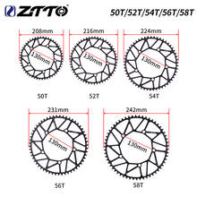 ZTTO 130 BCD Round Crankset ChainRing Ultralight Alloy BMX Narrow Wide Chainring Folding Bicycle Chainwheel 50T 52T 54T 56T 58T 2024 - buy cheap