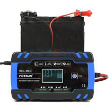 Зарядное устройство FOXSUR для автомобилей и мотоциклов, умное зарядное устройство для свинцово-кислотных аккумуляторов AGM GEL WET EFB 12 В 8A 24 В 4A 2024 - купить недорого